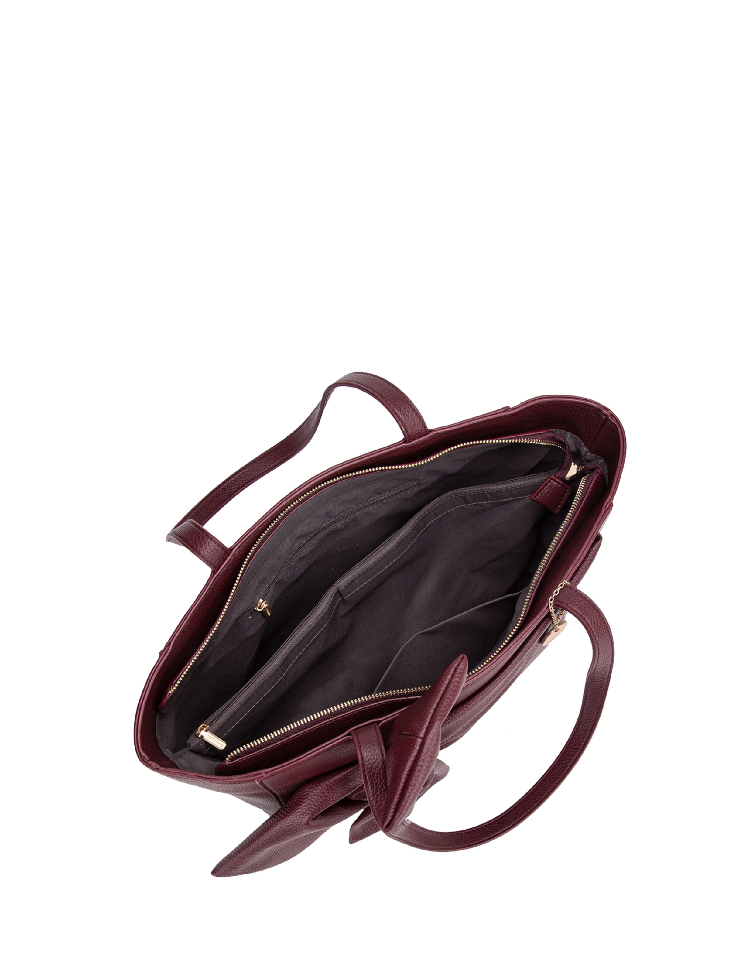 Borsa a spalla 'Borsa a Spalla Donna Velvetine Elite - Pelle Vegana PU con Fiocco' di Diana&Co. in rosso