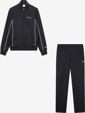 Champion Authentic Athletic Apparel Sweatsuit in Black: front
