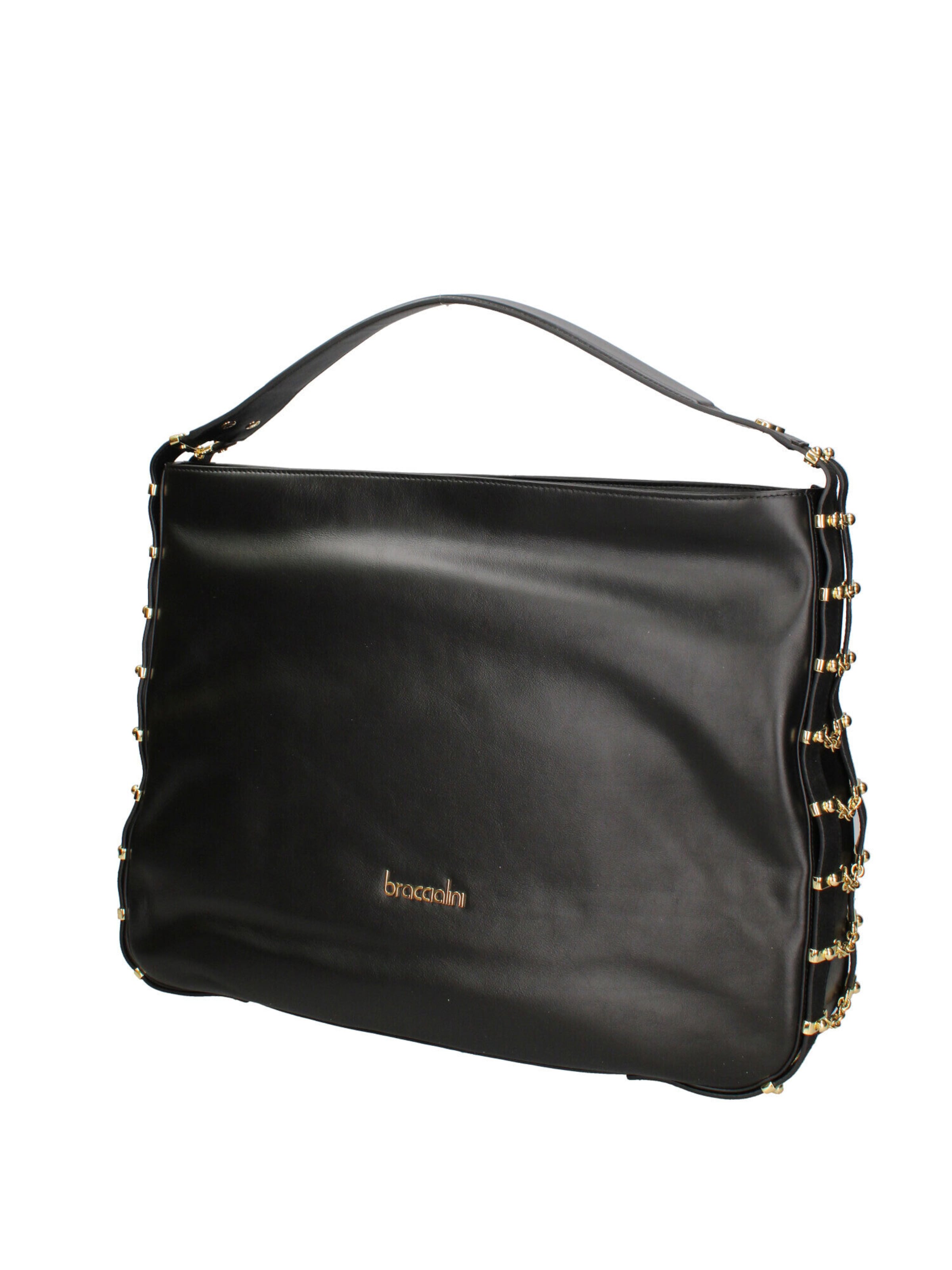 Borsa a spalla di Braccialini in nero: frontale