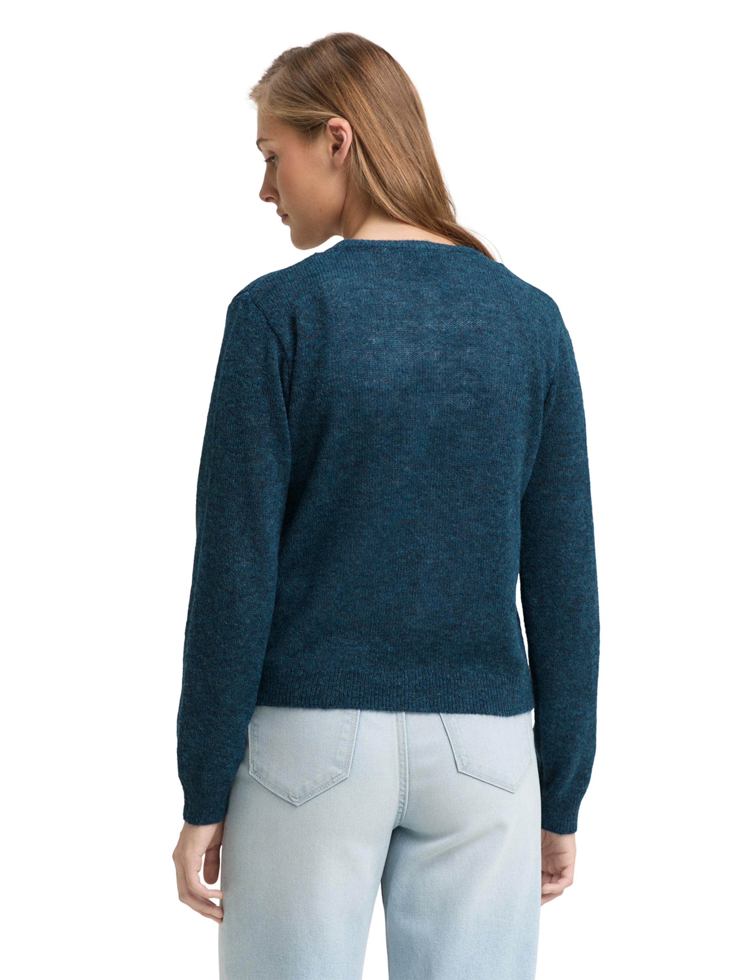 TOM TAILOR DENIM Knit cardigan in Green