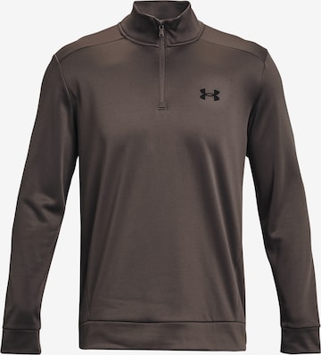 UNDER ARMOUR Athletic Sweatshirt in Brown: front