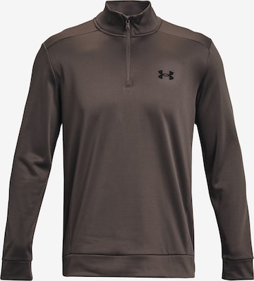 Felpa sportiva di UNDER ARMOUR in marrone: frontale