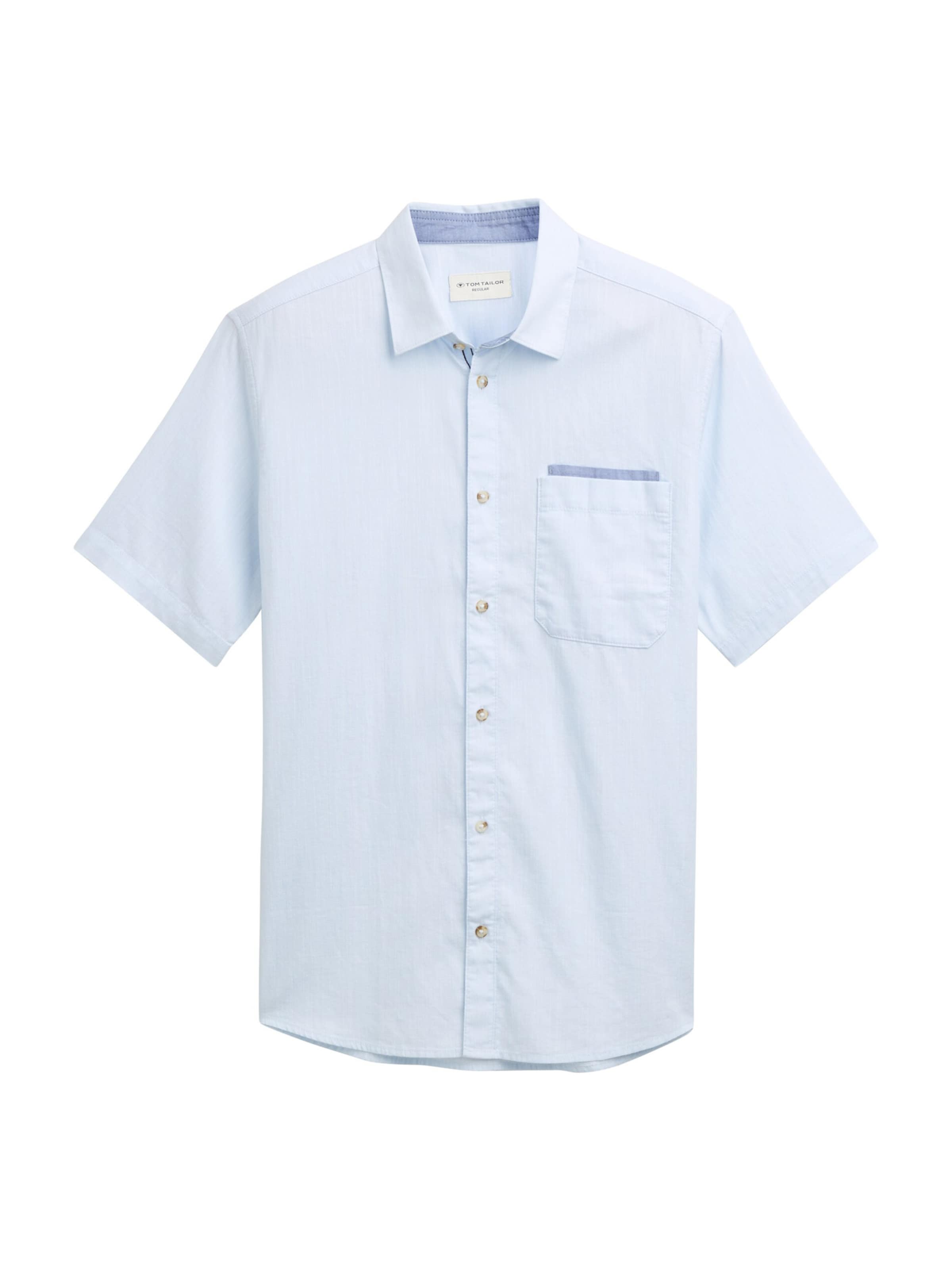 TOM TAILOR Средняя посадка Рубашка в Синий: спереди
