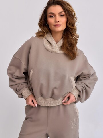Sweat-shirt 'LANTRE' mandragora en beige