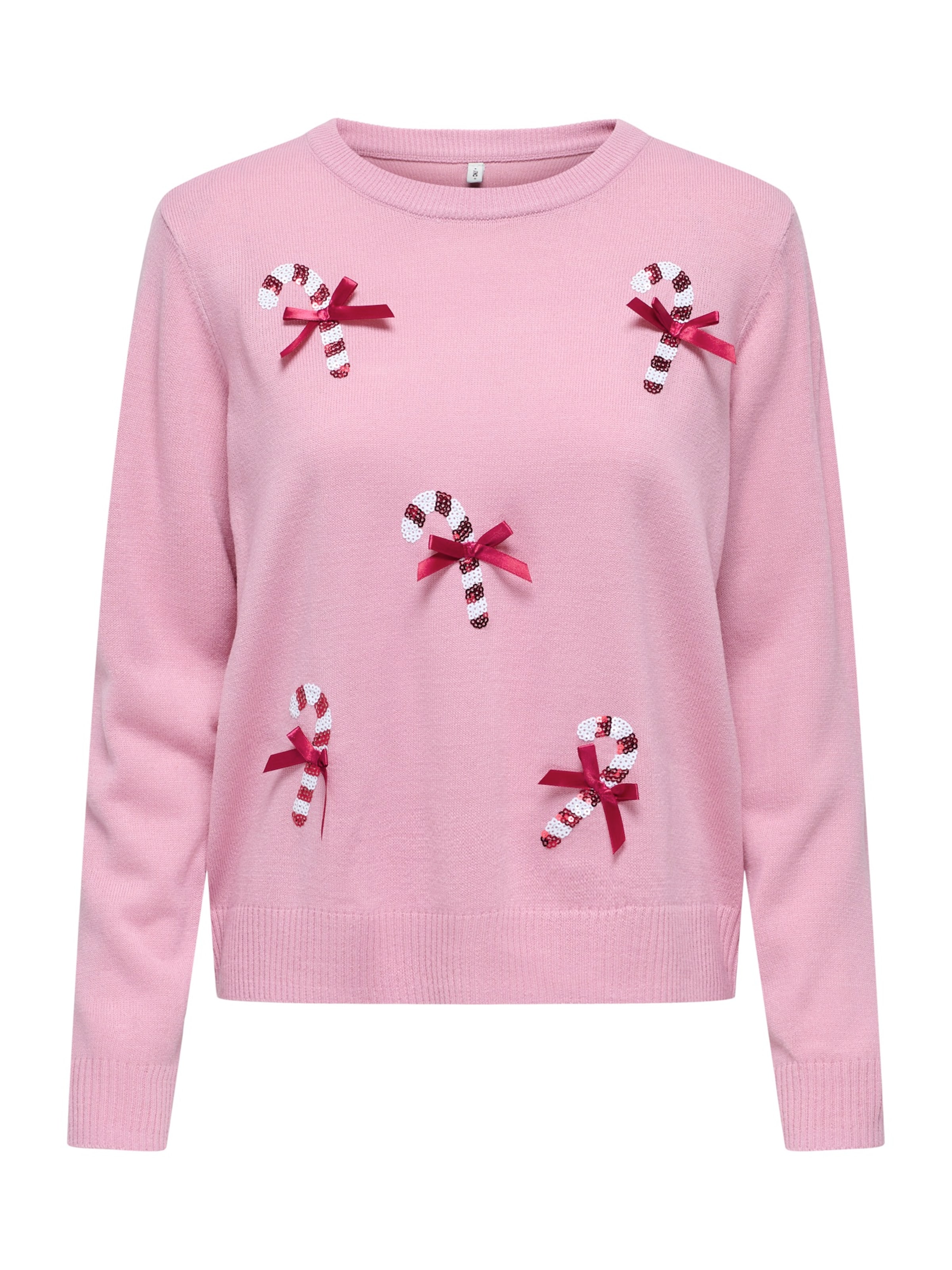 ONLY Tröja 'ONLXMAS SHINE' i rosa: framsida