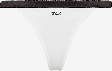 Karl Lagerfeld Thong in White: front