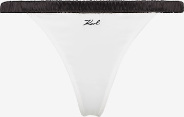 Karl Lagerfeld String in Wit: voorkant