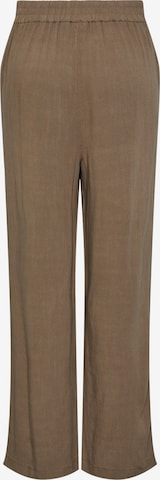 PIECES Szeroka nogawka Spodnie 'VINSTY' w kolorze brązowy
