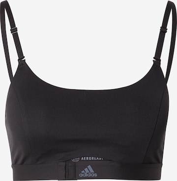 ADIDAS SPORTSWEAR Bralette Sports bra 'Aeroimpact Luxe Light-Support' in Black: front