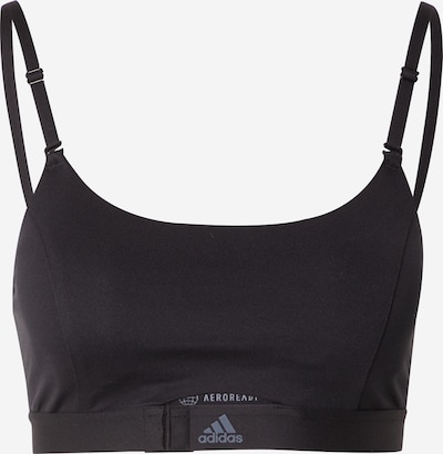 ADIDAS SPORTSWEAR Αθλητικό σουτιέν 'Aeroimpact Luxe Light-Support' σε γκρι / μαύρο, Άποψη προϊόντος