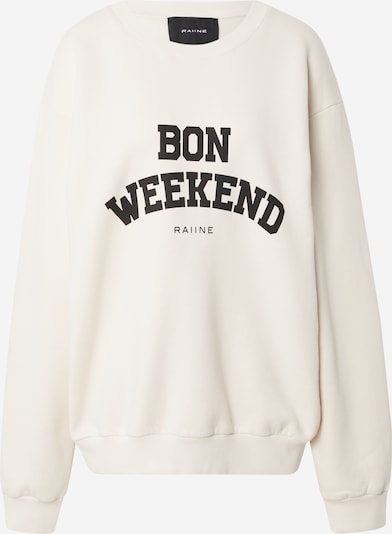 RAIINE Sweat-shirt en noir / blanc, Vue avec produit