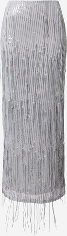 NA-KD Spódnica w kolorze srebrny: przód