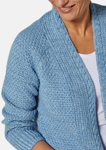 Goldner Strickjacke in Blau