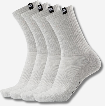 Chaussettes QOLONIA en gris : devant