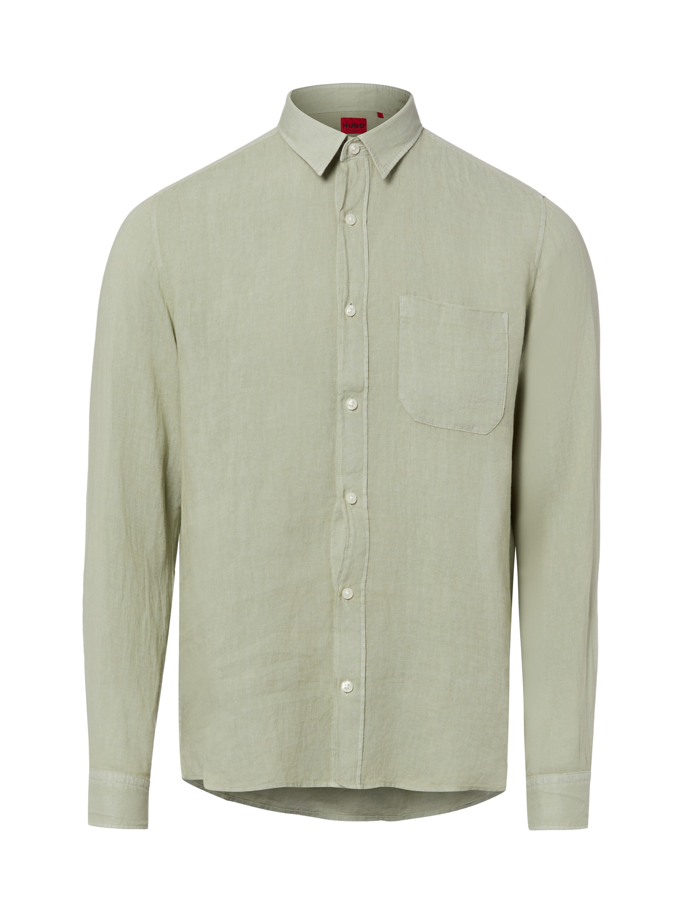 Coupe regular Chemise 'Ermano' HUGO en vert : devant