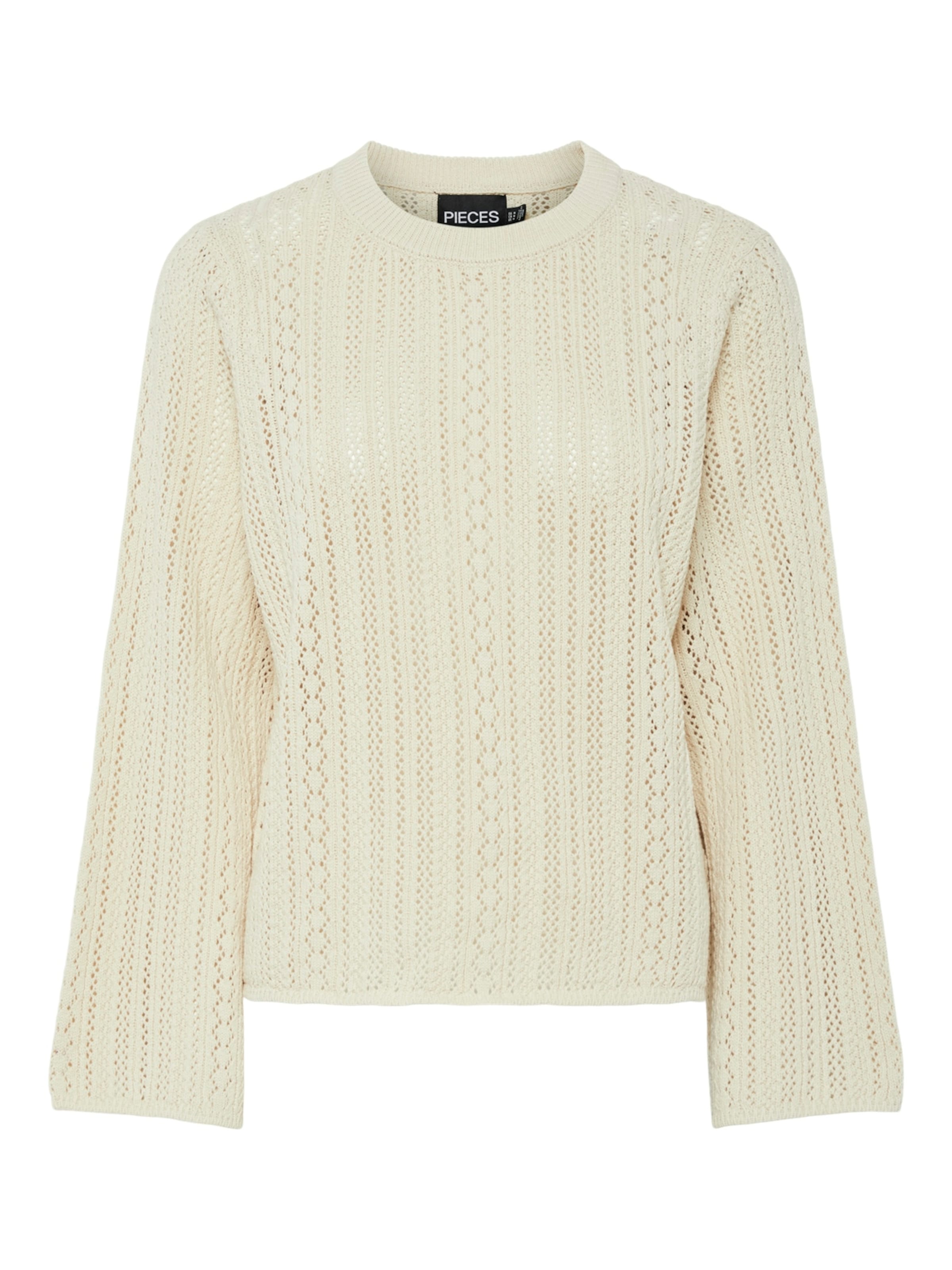 PIECES Pullover 'PCNUKA' in Beige: Vorderseite