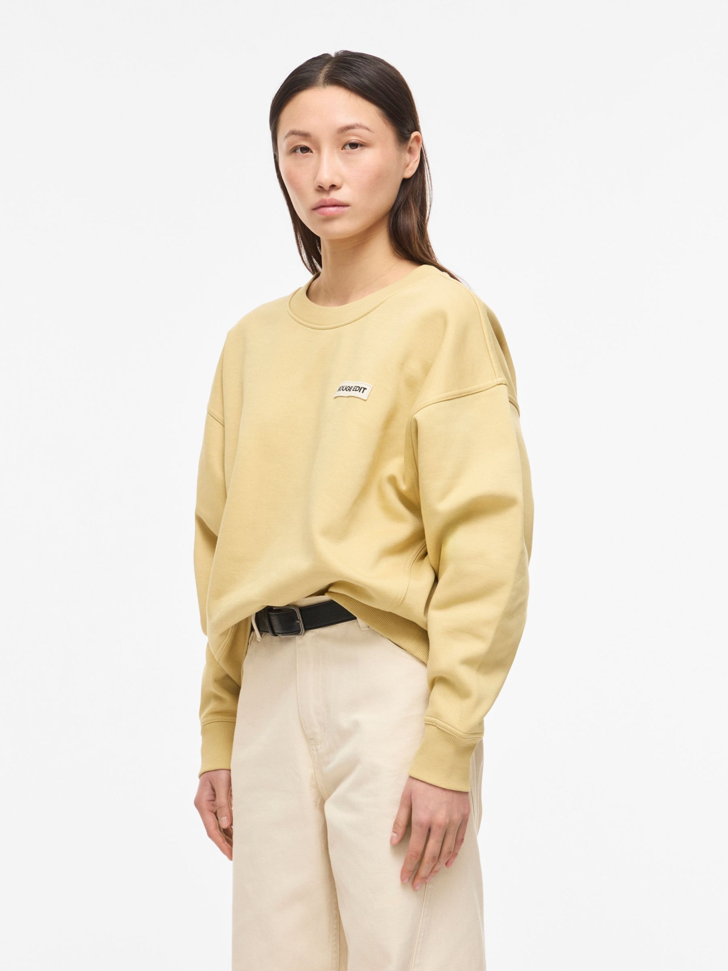 ROUGE EDIT Sweatshirt i gul: forside