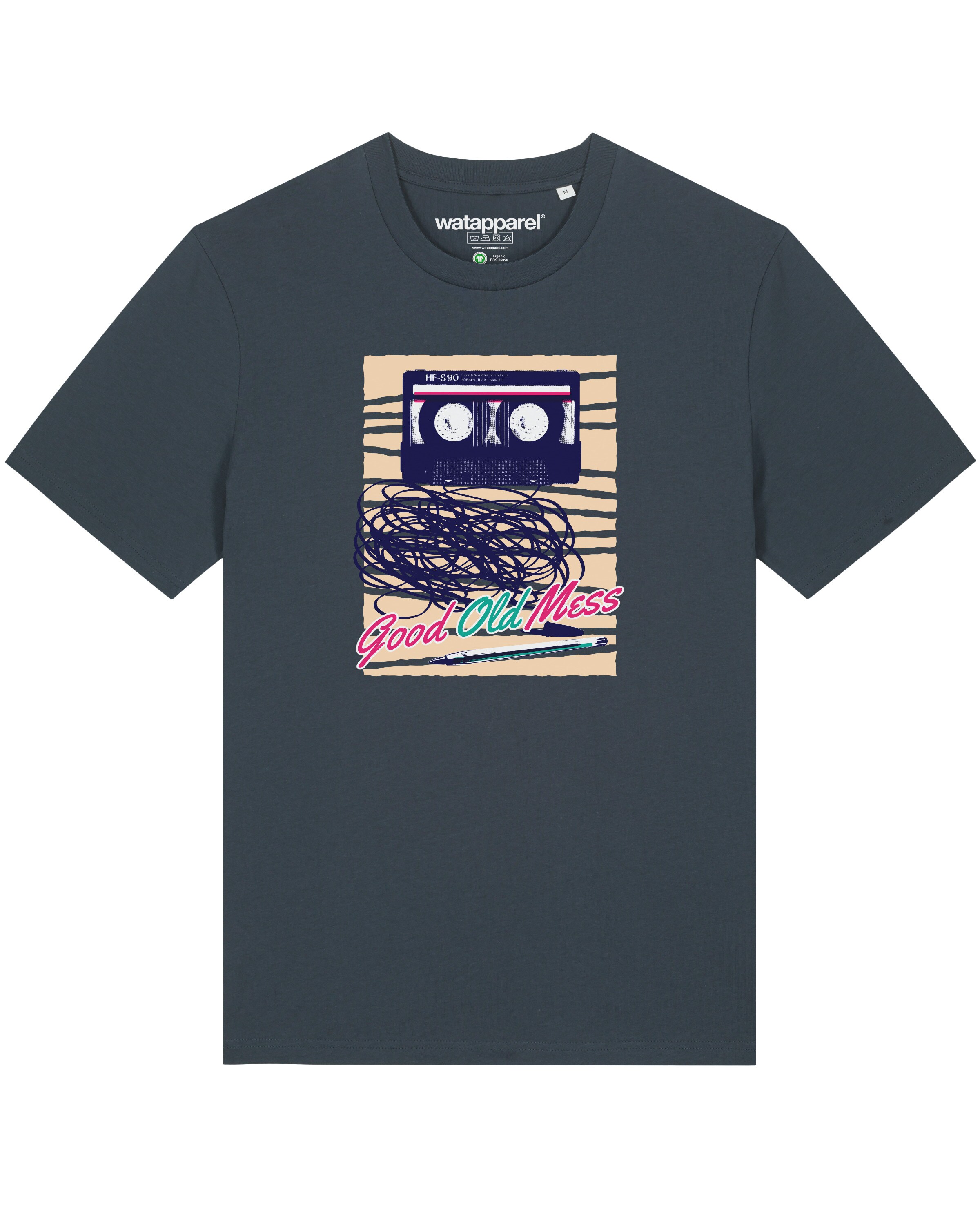 Watapparel T-Shirt 'Good Old Mess' in Grau: Vorderseite