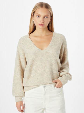 Cream Pullover 'Merle' in Beige: predná strana