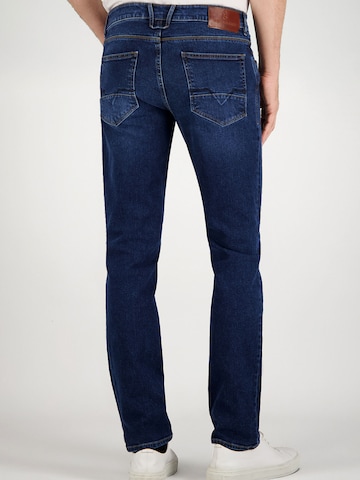 ATELIER GARDEUR Slimfit Jeans "Bennet", authentische Used-Effekte, Modern Fit in Blau