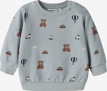 NAME IT - Sweatshirt 'NBMRAGNER' em cinzento: frente