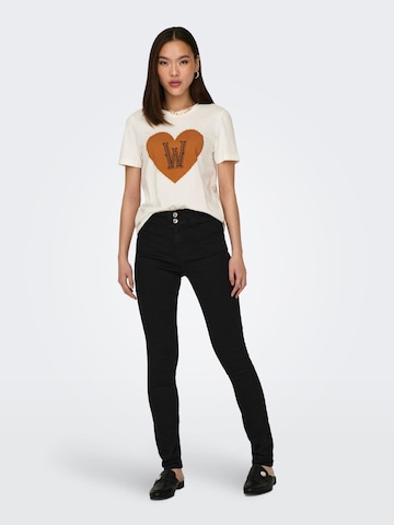 ONLY Skinny Jeans 'WAUW' in Zwart