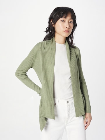 ESPRIT Knit Cardigan in Green: front