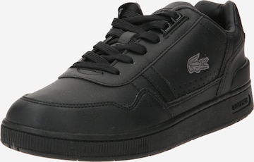 Sneaker low de la LACOSTE pe negru: față