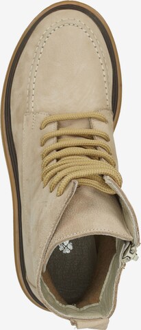 ILC Lace-Up Ankle Boots in Beige