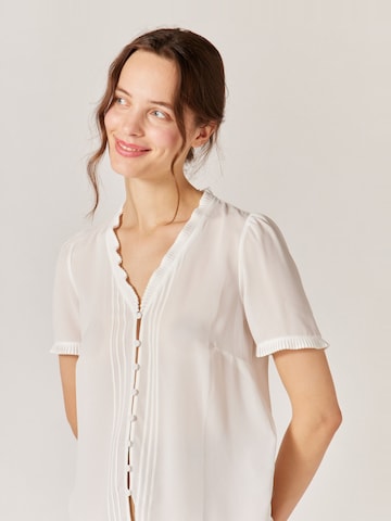 Camicia da donna 'Hinar' di NAF NAF in beige