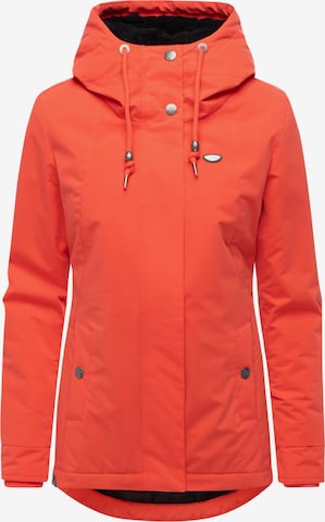 Ragwear Функционално яке 'Alvena' в червено: отпред