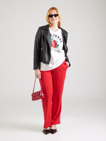 Vero Moda Curve Koszulka 'VMCSIGNE METTE' w kolorze biały