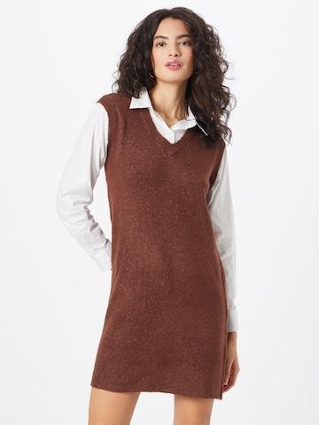 JDY Shirt Dress 'Drea' in Brown: front