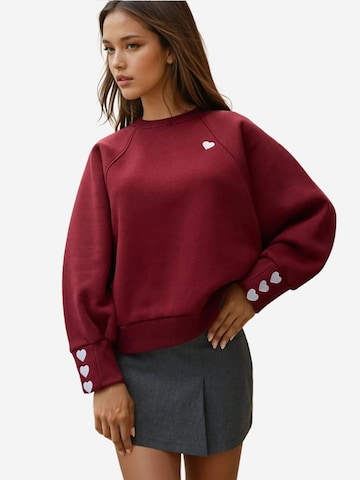 HiccupSweater majica - crvena boja: prednji dio