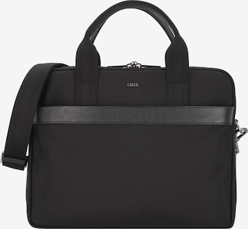BOSS Orange Document Bag 'First Class' in Black: front