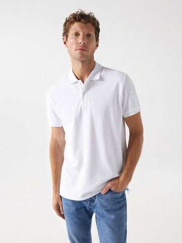 T-Shirt Salsa Jeans en blanc : devant