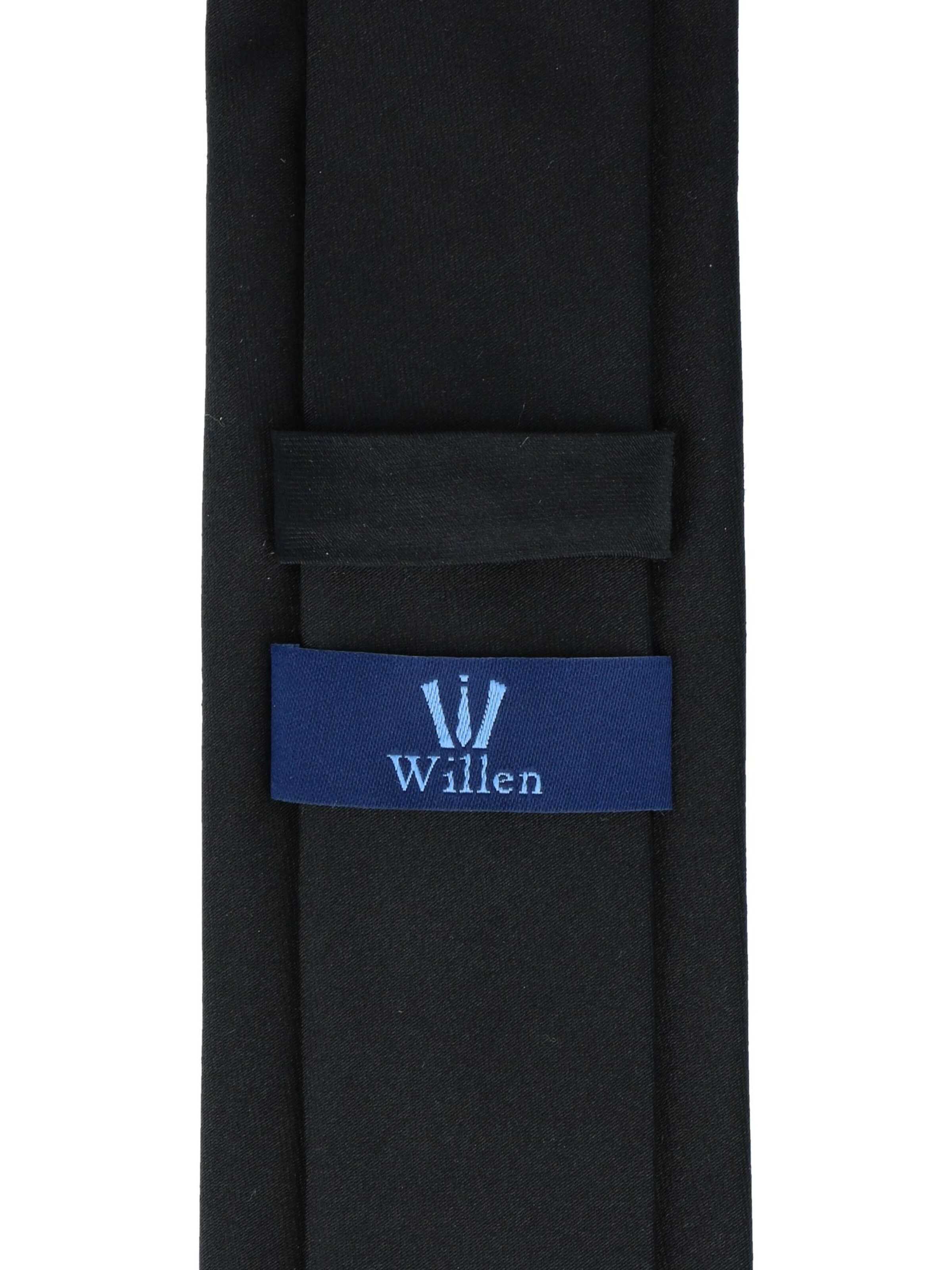 WILLEN Tie 'Uni de Luxe' in Black