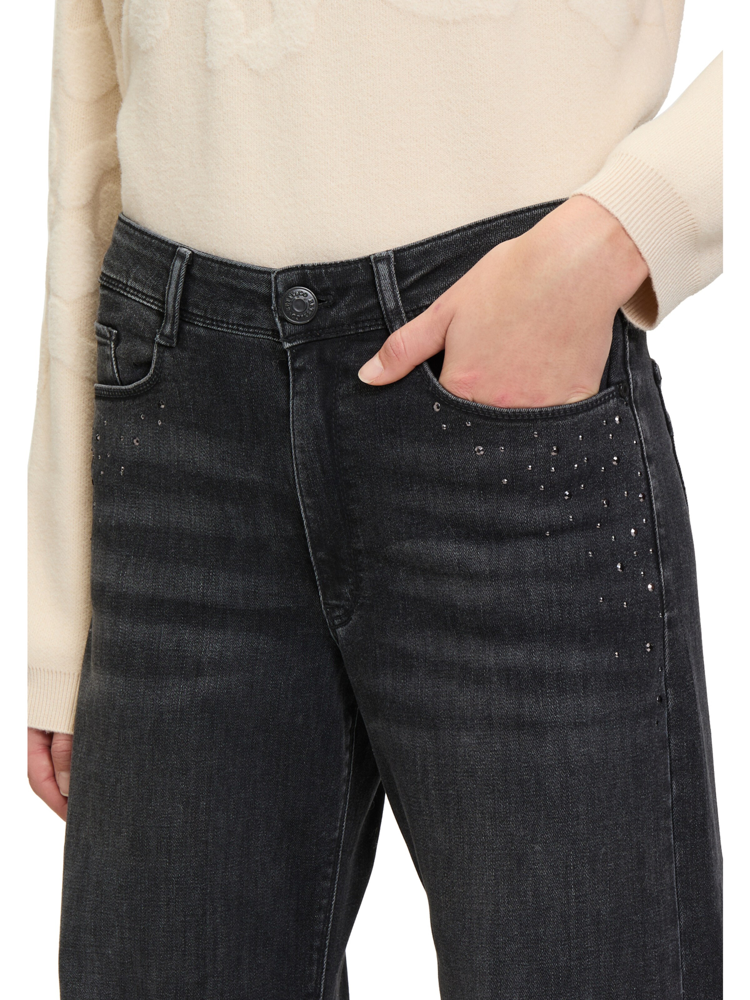 Betty & Co Slimfit Jeans in Zwart