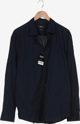 JAKE*S Button Up Shirt in XXL in Blue: front