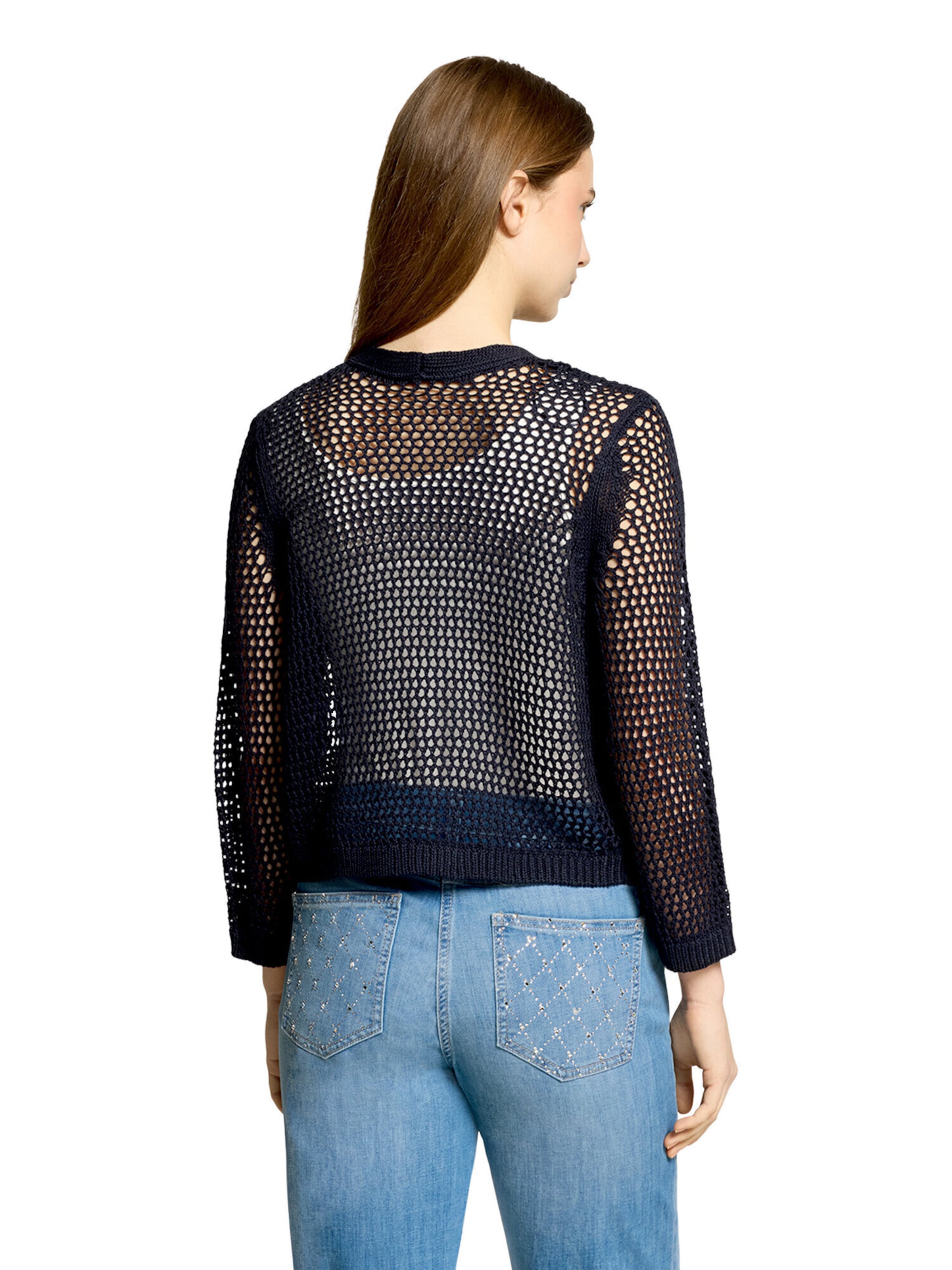Betty Barclay Gebreid vest in Blauw