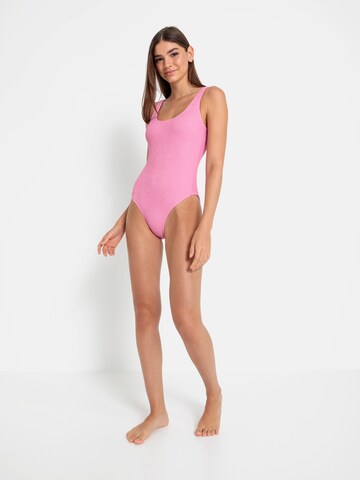 LSCN by LASCANA Bustier Badpak in Roze