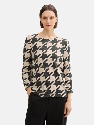 TOM TAILOR Shirt in Beige: voorkant