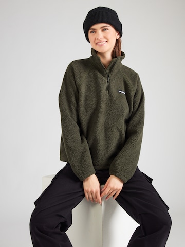 COLUMBIA Αθλητικό πουλόβερ 'Olive Spring' σε πράσινο: μπροστά