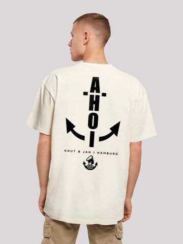 F4NT4STIC Shirt 'Ahoi Anker Knut & Jan Hamburg' in Beige: front
