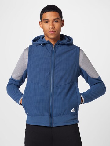 ADIDAS GOLF Sportbodywarmer in Blauw: voorkant