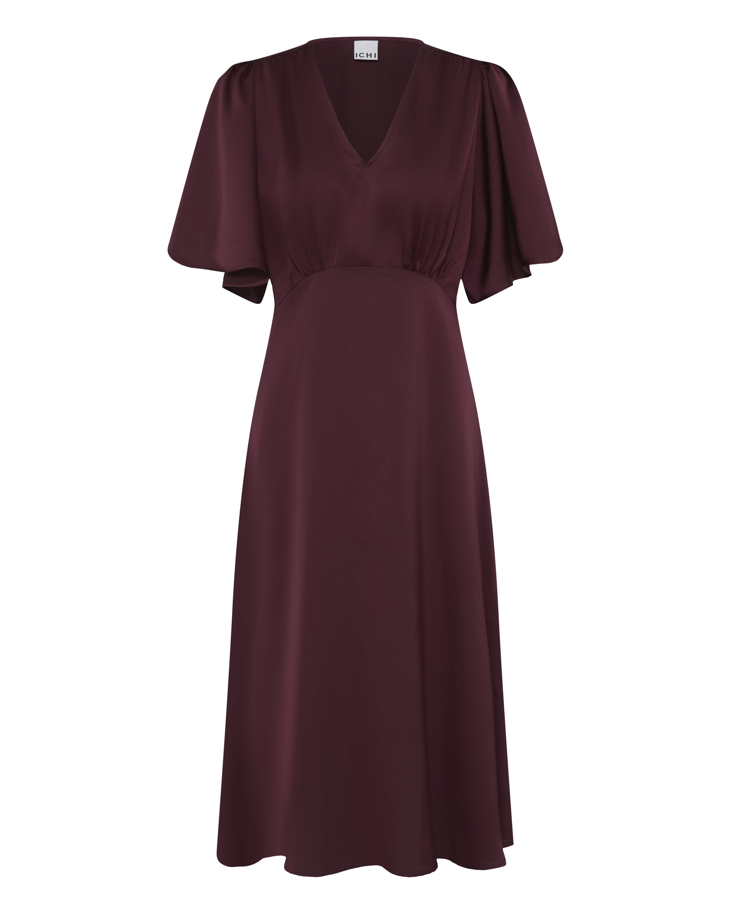 ICHI Dress 'IHSTORMY' in Red: front