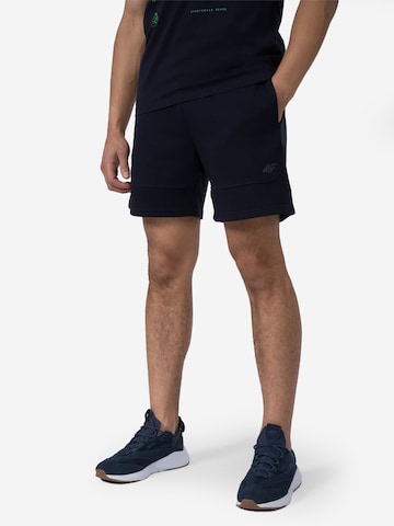 Regular Pantalon de sport 4F en bleu : devant