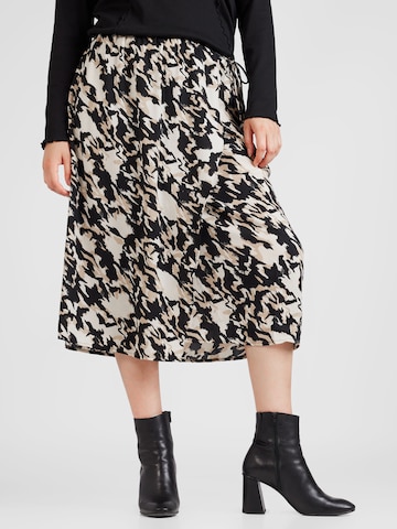 Vero Moda Curve Skirt 'NORA' in Beige: front