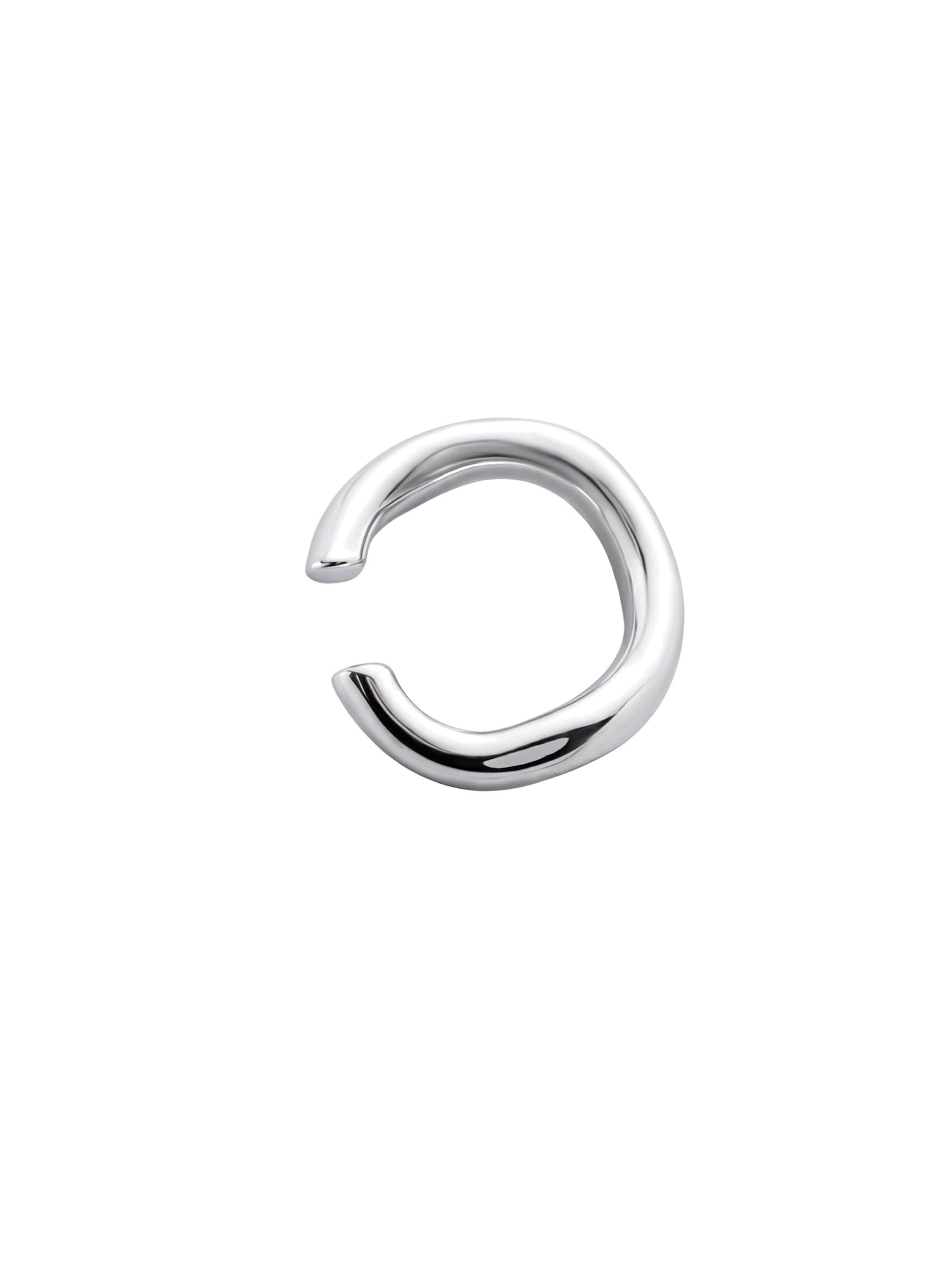 REYTEL Earrings 'AURA M' in Silver: front