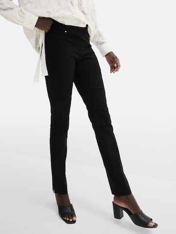 bonprix Slimfit Hose in Schwarz: Vorderseite
